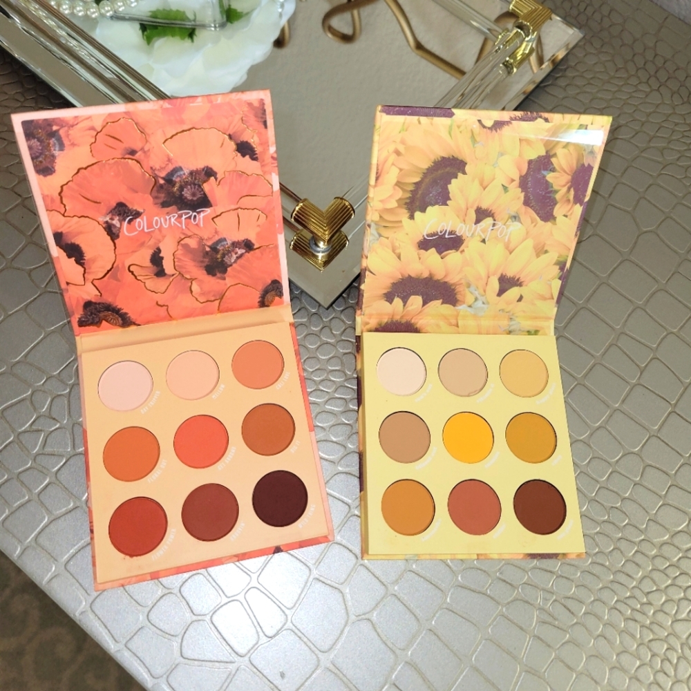 Colourpop Into The Bloom Palette DUO Big Poppy and Lil' Ray of Sunshine